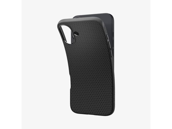 Spigen Liquid Air, Cover, Apple, iPhone 16, 15.5 cm (6.1"), Black