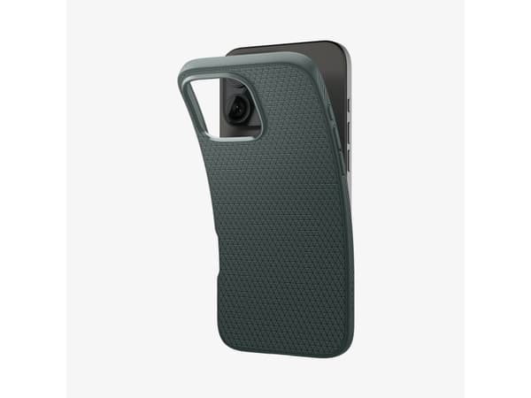 Spigen Liquid Air - Baksidesskydd för mobiltelefon - termoplastisk polyuretan (TPU) - avgrund grön - för Apple iPhone 16 Pro Max