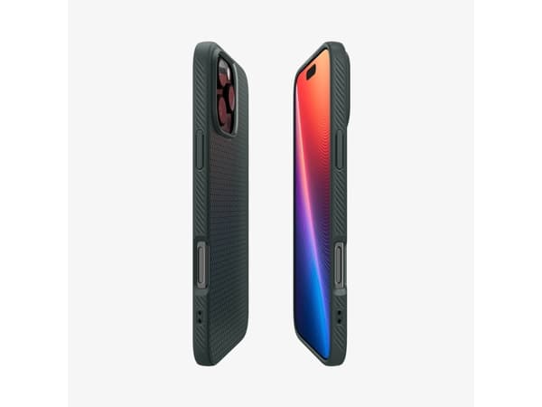 Spigen Liquid Air - Baksidesskydd för mobiltelefon - termoplastisk polyuretan (TPU) - avgrund grön - för Apple iPhone 16 Pro Max