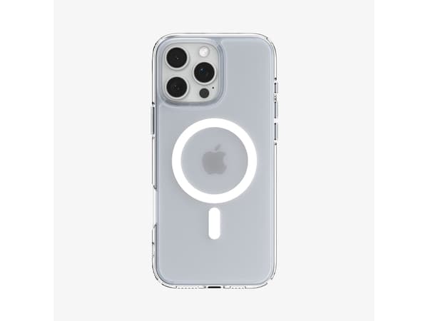 Spigen Ultra Hybrid MagFit - Baksidesskydd för mobiltelefon - MagSafe-kompatibilitet - polykarbonat, termoplastisk polyuretan (TPU) - frostklar - för
