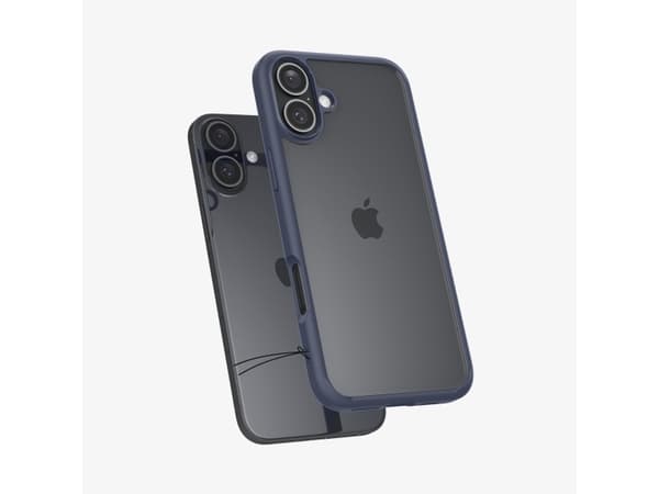 Spigen iPh 6.1in 2024 UltrHyb Navy Blue, suojakuori, Apple, iPhone 16, 15,5 cm (6.1")