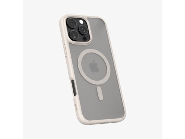 Spigen Ultra Hybrid MagFit - Baksida till mobiltelefon - MagSafe-kompatibilitet - polykarbonat (PC), termoplastisk polyuretan (TPU) - frost naturlig