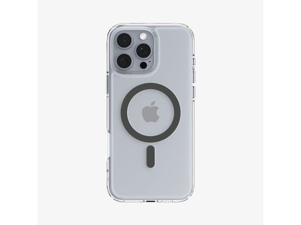 Spigen Ultra Hybrid - Baksidesskydd för mobiltelefon - MagFit - MagSafe-kompatibilitet - polykarbonat, termoplastisk polyuretan (TPU) - grafit - för