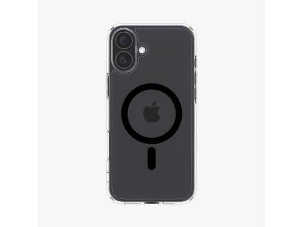 Spigen Ultra Hybrid (MagFit), Cover, Apple, iPhone 16 Plus, 17 cm (6.7"), Black, Transparent