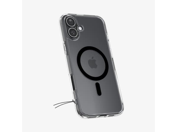 Spigen Ultra Hybrid (MagFit), Cover, Apple, iPhone 16 Plus, 17 cm (6.7"), Black, Transparent