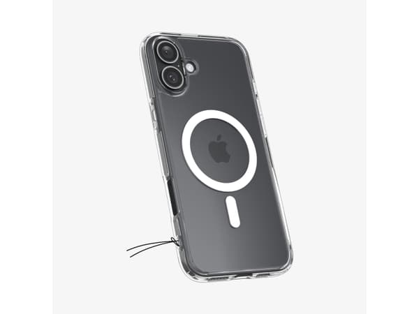 Spigen Ultra Hybrid (MagFit), Cover, Apple, iPhone 16 Plus, 17 cm (6.7"), Transparent, White