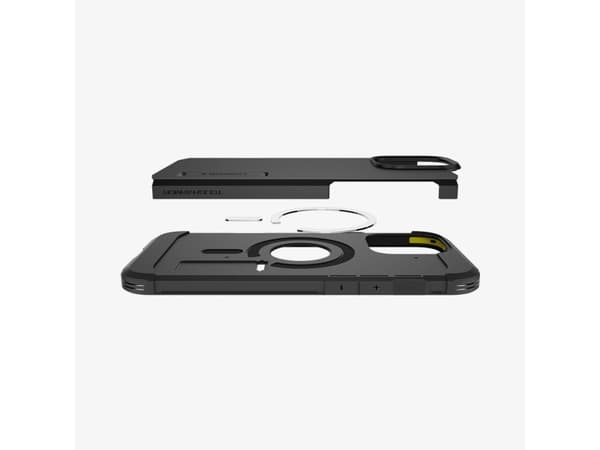 Spigen Tough Armor AI (MagFit), Omslag, Apple, iPhone 16 Pro, 16 cm (6.3"), Svart