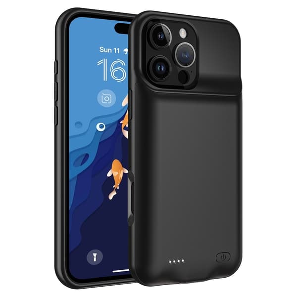 Til iPhone 16 Pro Max 7000mAh genopladeligt batteriskal opladningsetui Powerbank