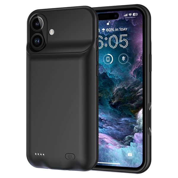 Til iPhone 16 Plus 7000mAh genopladeligt batteriskal opladningsetui Powerbank