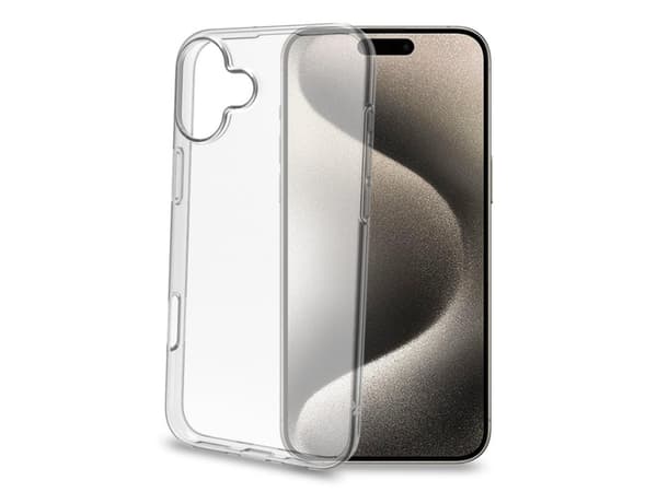 Celly GELSKIN1080, Cover, Apple, iPhone 16 Plus, 17 cm (6.7"), Transparent