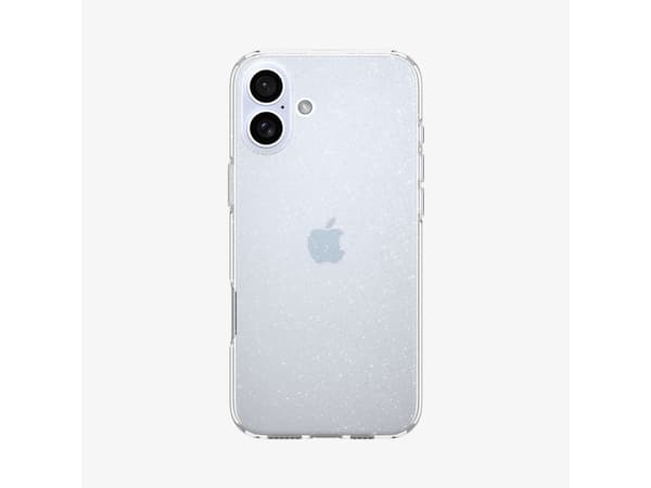 Spigen Liquid Crystal Glitter, Cover, Apple, iPhone 16 Plus, 17 cm (6.7"), Transparent