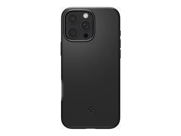 Spigen Thin Fit MagFit - Baksidesskydd för mobiltelefon - MagSafe-kompatibilitet - termoplastisk polyuretan (TPU), polykarbonat - svart - för Apple i