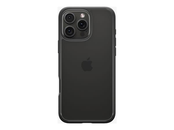 Spigen Ultra Hybrid - Baksidesskydd för mobiltelefon - polykarbonat, termoplastisk polyuretan (TPU) - frostad svart - för Apple iPhone 16 Pro