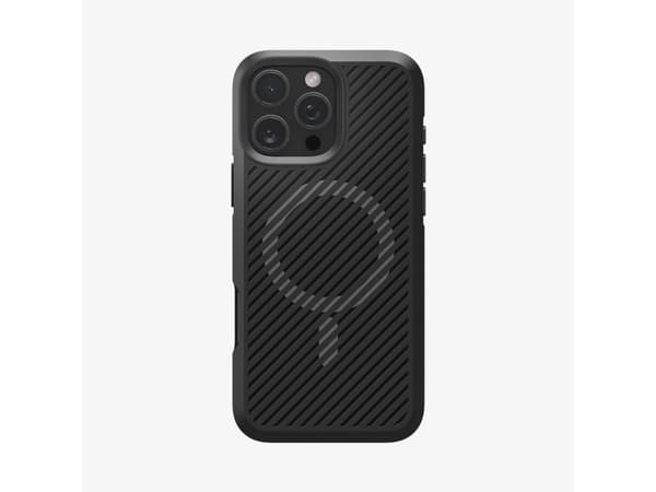 Spigen Core Armor MagFit - Baksidesskydd för mobiltelefon - termoplastisk polyuretan (TPU) - mattsvart - för Apple iPhone 16 Pro