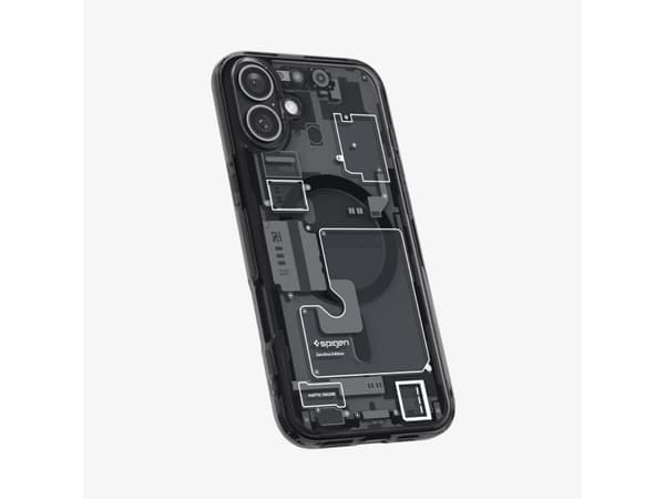 Spigen Ultra Hybrid Zero One (MagFit), Omslag, Apple, iPhone 16, 15,5 cm (6.1"), Svart, Translucent