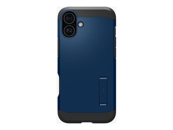 Spigen Tough Armor AI MagFit - Baksida till mobiltelefon - MagSafe-kompatibilitet - polykarbonat, termoplastisk polyuretan (TPU), chockskum - marinbl