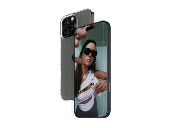 SAFE. by PanzerGlass - 2-i-1-skyddspaket - baksidesskydd för mobiltelefon - termoplastisk polyuretan (TPU) - transparent - med skärmskyddare - för Ap