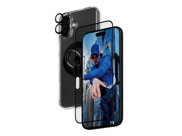 PanzerGlass ® 4-in-1 Protection Pack iPhone 16 Plus, Apple, Apple - iPhone 16 Plus, kuivakäyttö, naarmuuntumaton, iskunkestävä, läpinäkyvä, 1 kpl