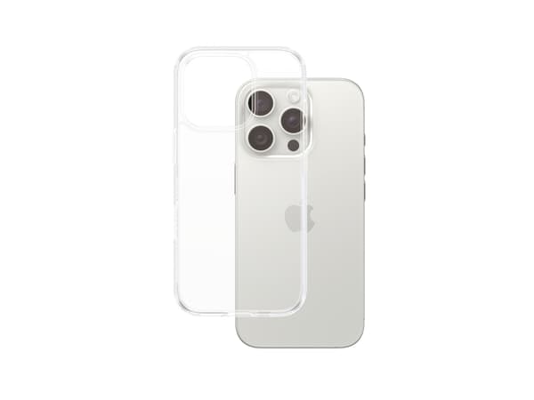 PanzerGlass HardCase - Baksidesskydd för mobiltelefon - termoplastisk polyuretan (TPU), polykarbonat - transparent - för Apple iPhone 16 Pro