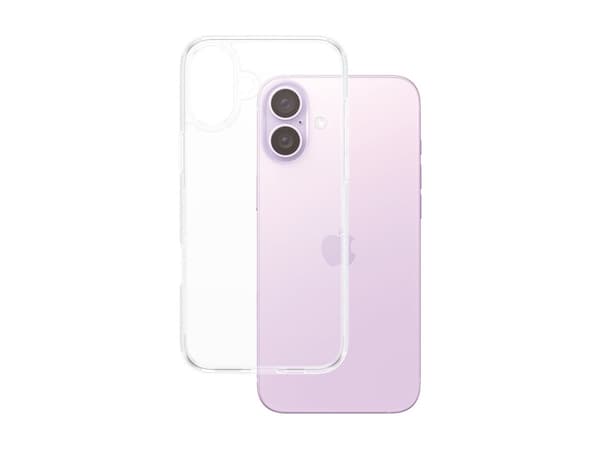 PanzerGlass HardCase - Baksidesskydd för mobiltelefon - termoplastisk polyuretan (TPU), polykarbonat - transparent - för Apple iPhone 16 Plus