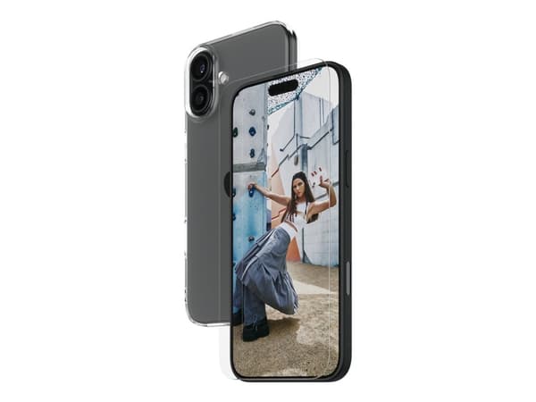 SAFE. by PanzerGlass - 2-in-1 Protection - matkapuhelimen takakuori - termoplastinen polyuretaani (TPU) - läpinäkyvä - näytönsuojalla - Apple iPhone
