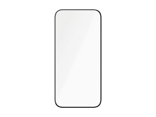 PanzerGlass - Skjermbeskyttelse for mobiltelefon - ultrabred passform - glass - rammefarge svart - for Apple iPhone 15 Plus, 16 Plus