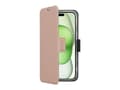 Pikkukuva 2 / 2: Screenor Clever - Flip-kuori matkapuhelimelle - MagSafe-yhteensopivuus - ekonahka, termoplastinen polyuretaani (TPU) - ruusu - Apple iPhone 16 Plus -