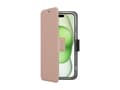 Pikkukuva 1 / 2: Screenor Clever - Flip-kuori matkapuhelimelle - MagSafe-yhteensopivuus - ekonahka, termoplastinen polyuretaani (TPU) - ruusu - Apple iPhone 16 Plus -