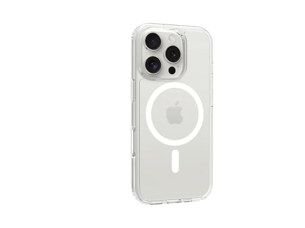 Screenor Bumper - Baksidesskydd för mobiltelefon - MagSafe-kompatibilitet - termoplastisk polyuretan (TPU), akryl - transparent - för Apple iPhone 16