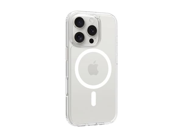 Screenor Bumper - Baksidesskydd för mobiltelefon - MagSafe-kompatibilitet - termoplastisk polyuretan (TPU), akryl - transparent - för Apple iPhone 16