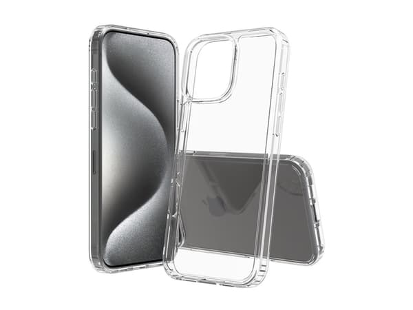Screenor Bumper - Baksidesskydd för mobiltelefon - termoplastisk polyuretan (TPU), akryl - transparent - för Apple iPhone 16 Pro Max