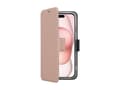 Pikkukuva 1 / 2: Screenor Clever - Flip-kuori matkapuhelimelle - MagSafe-yhteensopivuus - ekonahka, termoplastinen polyuretaani (TPU) - ruusu - Apple iPhone 16:lle