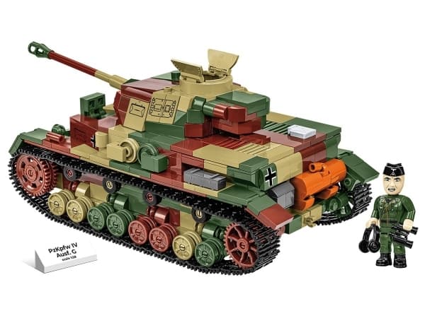Cobi COBI 2592 Historisk samling Andra världskriget Panzerkampfwagen PzKpfw IV Ausf. G 1107 block