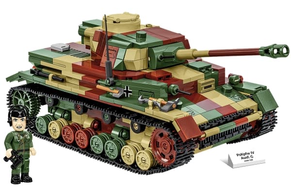 Cobi COBI 2592 Historisk samling Andra världskriget Panzerkampfwagen PzKpfw IV Ausf. G 1107 block