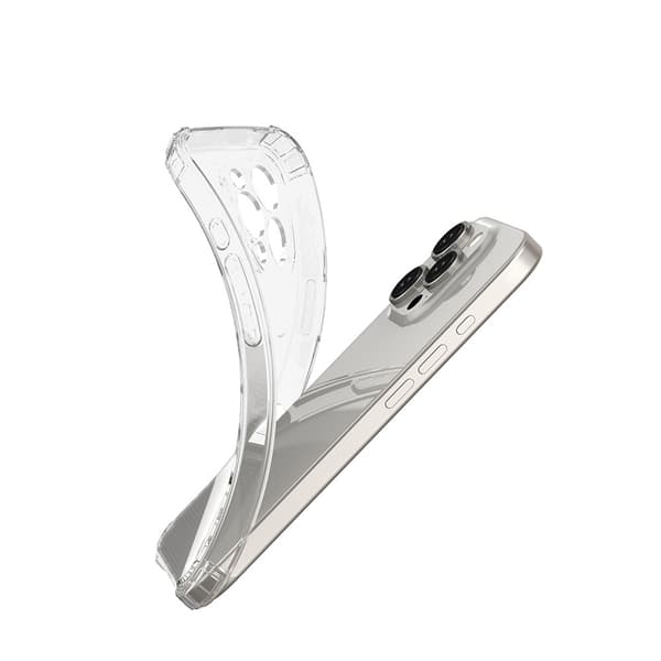 Anti-Shock 1,5 mm skal till iPhone 16 Plus, Transparent