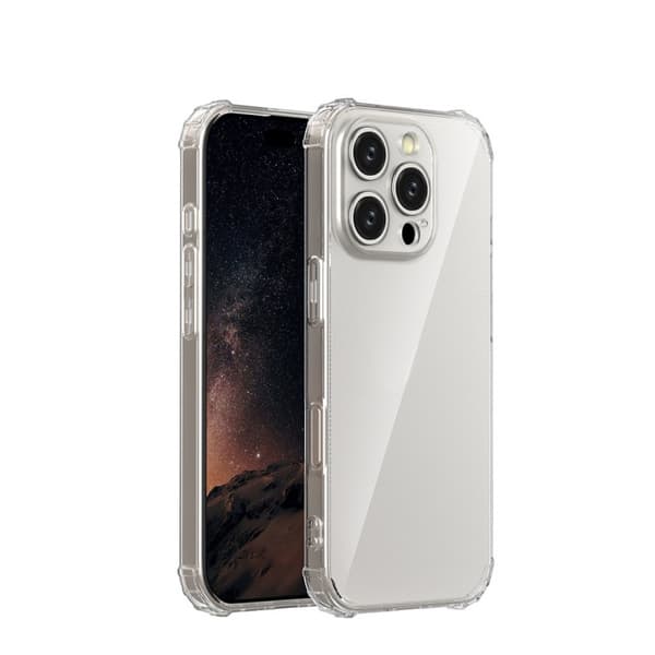 Anti-Shock 1,5 mm skal till iPhone 16 Plus, Transparent