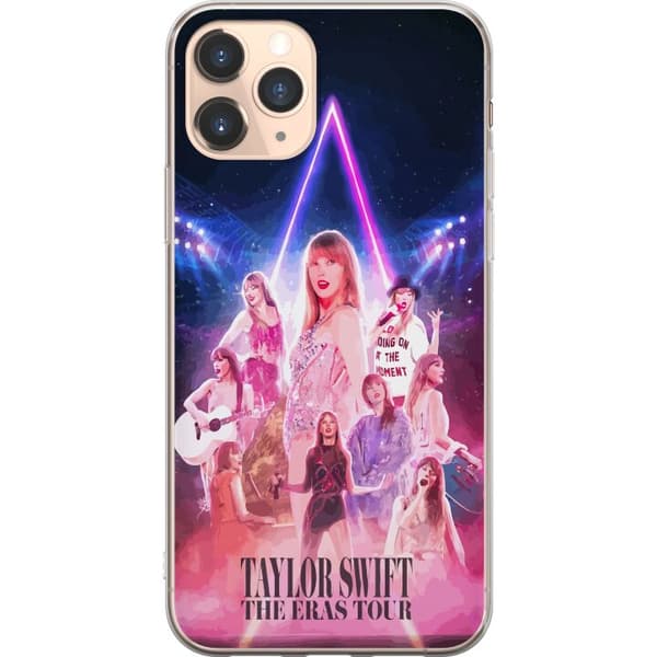 Apple iPhone 11 Pro Genomskinligt Skal Taylor Swift Galaxy Neon