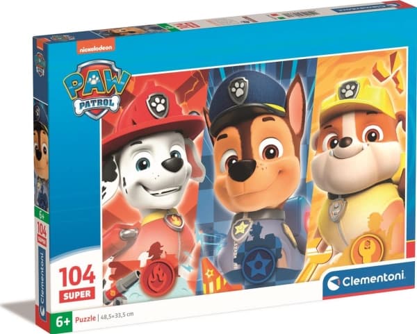 Puslespil Super Paw Patrol, 104 brikker