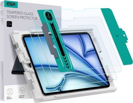 ESR Karkaistu lasi Apple iPad Air 11" 2024 (6. sukupolvi) Kirkas [2 PAKKAUS]