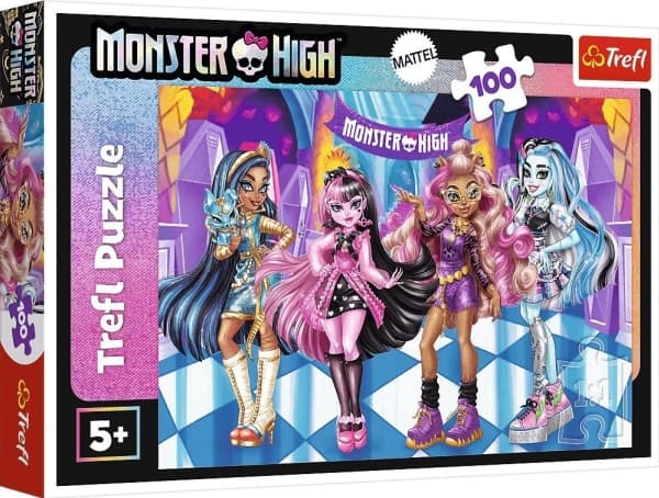 Trefl Puzzle 100 elementtiä Pelottava ystävät Monster High