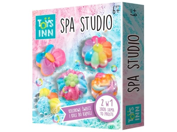 Stnux Sett med kreative spa studio blomsterlys og badebomber