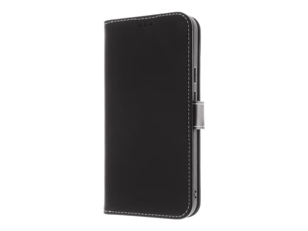 Insmat Exclusive - Lommebok for mobiltelefon - ekte skinn, kartong+papir+aluminiumsfolie, polykarbonat (PC) - svart - for Google Pixel 9, 9 Pro