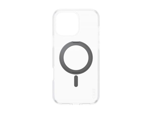 CARE by PanzerGlass - Baksidesskydd för mobiltelefon - MagSafe-kompatibilitet - återvunnen plast - transparent, svart - för Apple iPhone 16 Pro Max