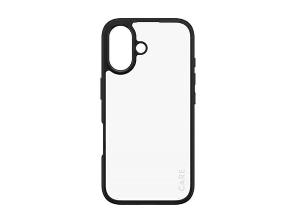 PanzerGlass CARE by ® Flagship Case Transparent Urban Combat w. Black Frame iPhone 16, Cover, Apple, Apple - iPhone 16, Transparent