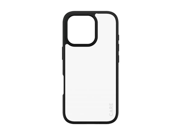 CARE by PanzerGlass - Baksidesskydd för mobiltelefon - flaggskepp - MagSafe-kompatibilitet - termoplastisk polyuretan (TPU), polykarbonat - svart - f