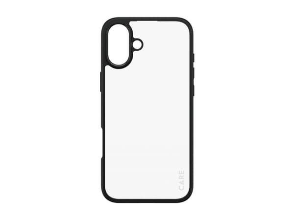 PanzerGlass CARE by ® Flagship Case Transparent Urban Combat w. Black Frame iPhone 16 Plus, Cover, Apple, Apple - iPhone 16 Plus, Transparent