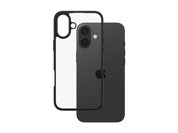 PanzerGlass CARE by ® Flagship Case Transparent Urban Combat w. Black Frame iPhone 16 Plus, Cover, Apple, Apple - iPhone 16 Plus, Transparent
