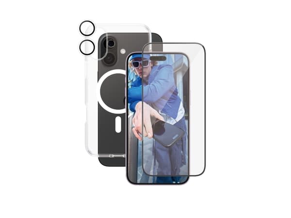 PanzerGlass CARE by ® lippulaiva 3-i-1 Pakke iPhone 16 Plus -puhelimelle