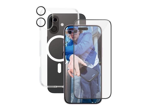 PanzerGlass CARE by ® lippulaiva 3-i-1 Pakke iPhone 16 Plus -puhelimelle