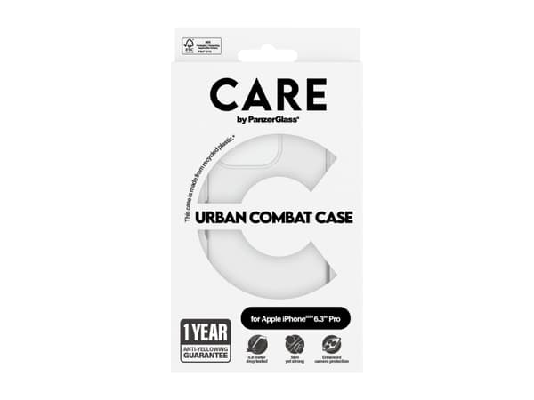SAFE. by PanzerGlass - Baksidedeksel for mobiltelefon - polykarbonat, termoplast-polyuretan (TPU) - blank - for Apple iPhone 16 Pro